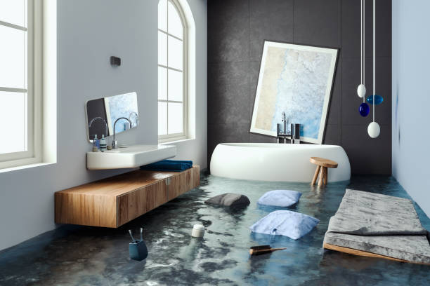 Water damage restoration process in West Long Branch, NJ